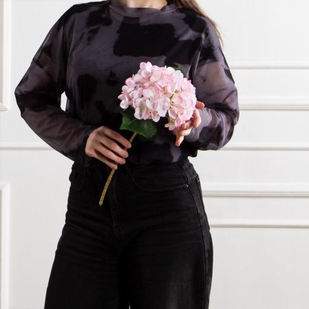 7141А/0108-0359/1(F) Гортензия искусственная h46см(голова 13см d16см) розовая