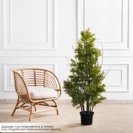 130/К/ЭК/5122(Пр)(F) Погонатерум искусственный куст h130см, натурально-зеленый