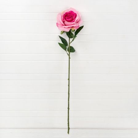7141/0045-1/(Sale)1 Роза искусственная 1 голова h58см , розовая