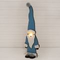 807/056-2(Sale) Декор "Дед Мороз с лампочкой" голубой (14,5*45см)