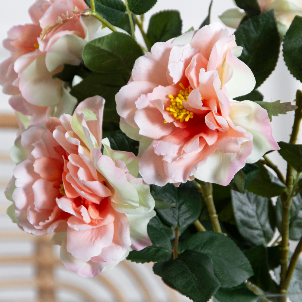 7141А/9122-0348/20(F) Гардения искусственная h72см 2головы 1бутон,бело-розовая_4