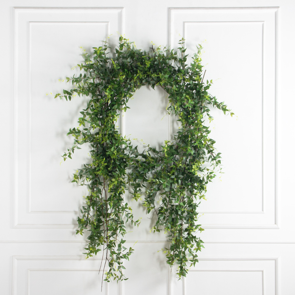 ВН16(Пр)(F) Венок искусственный с ампельной зеленью d110, h220см_2