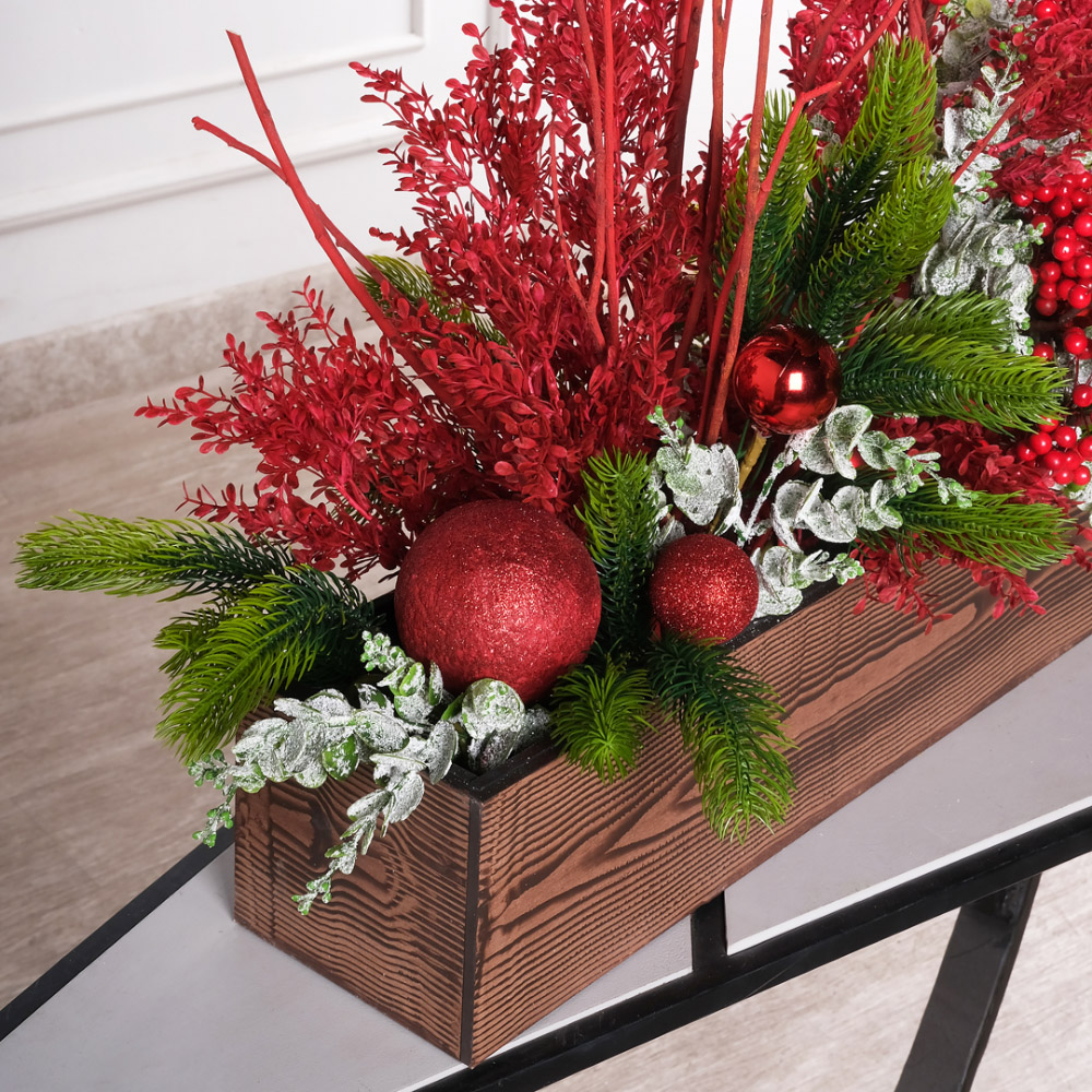 К557(Пр)(F) Композиция искусственная НГ бордово-красная на основании_5