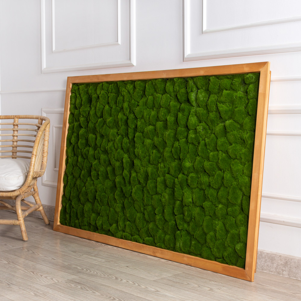 ФК95(з)(F) Фитокартина искусственная 152х92см в деревянной раме_1