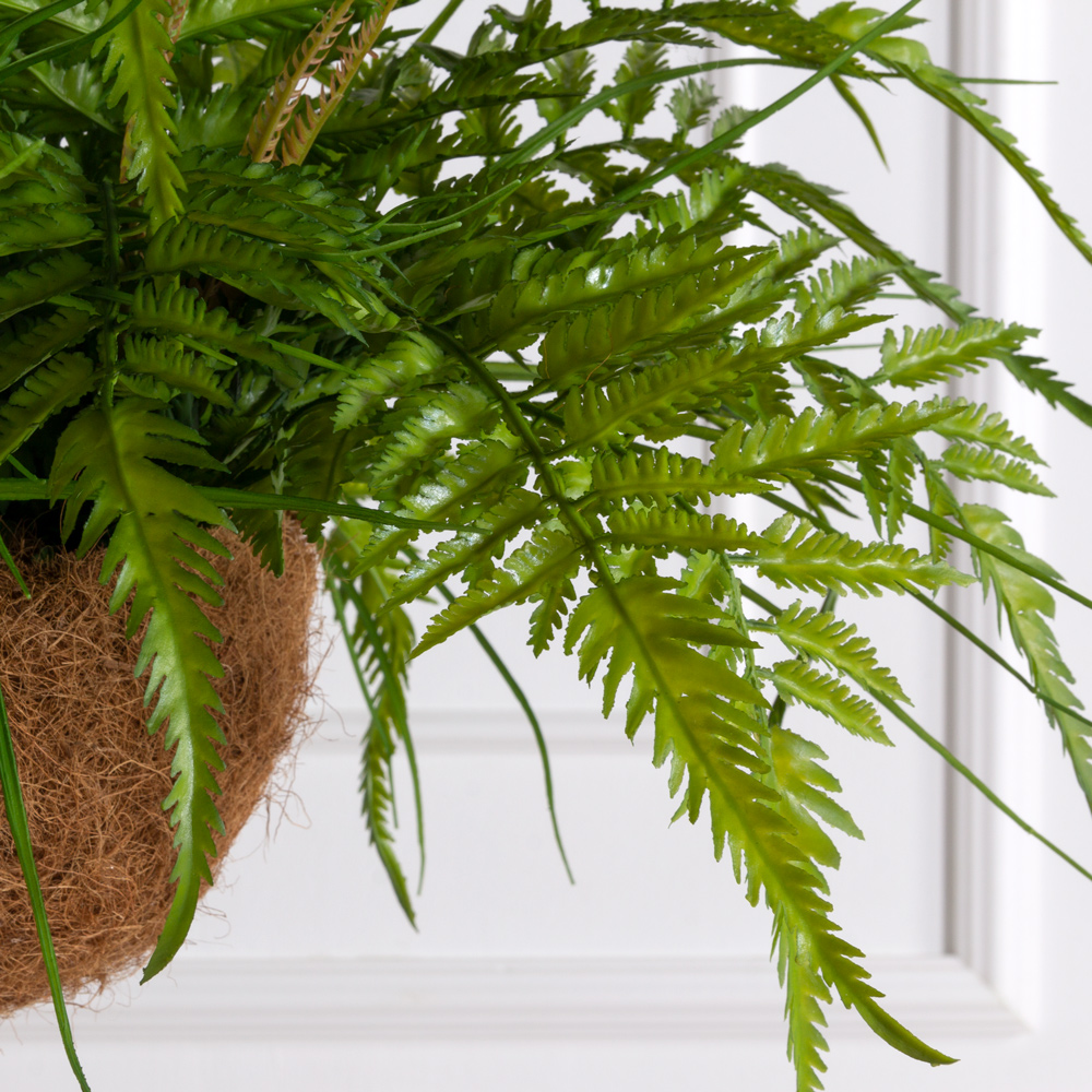 ККВ01(F) Папоротник искусственный с травой в коковите_2