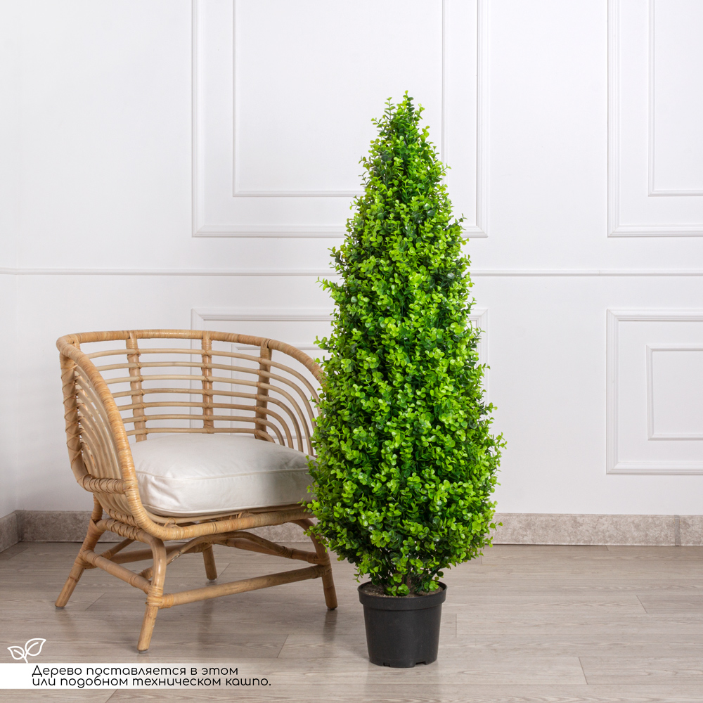 СК130/228/1(з) Самшит искусственный конус Эвкалипт Элит h130см _1