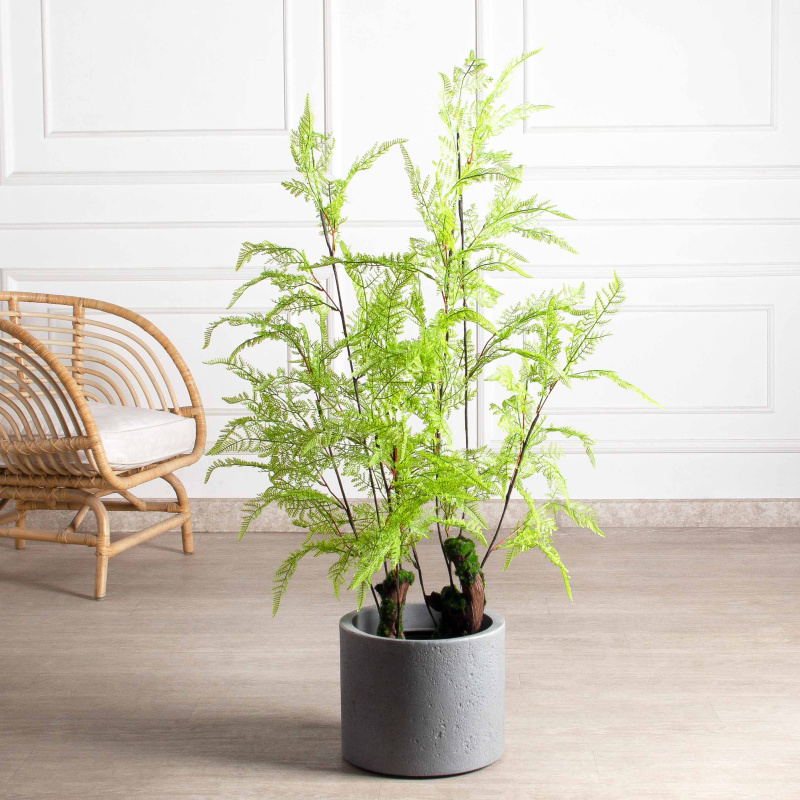 120/К/ОС/204(F) Папоротник Даваллия искусственный куст h120см (латекс)_1