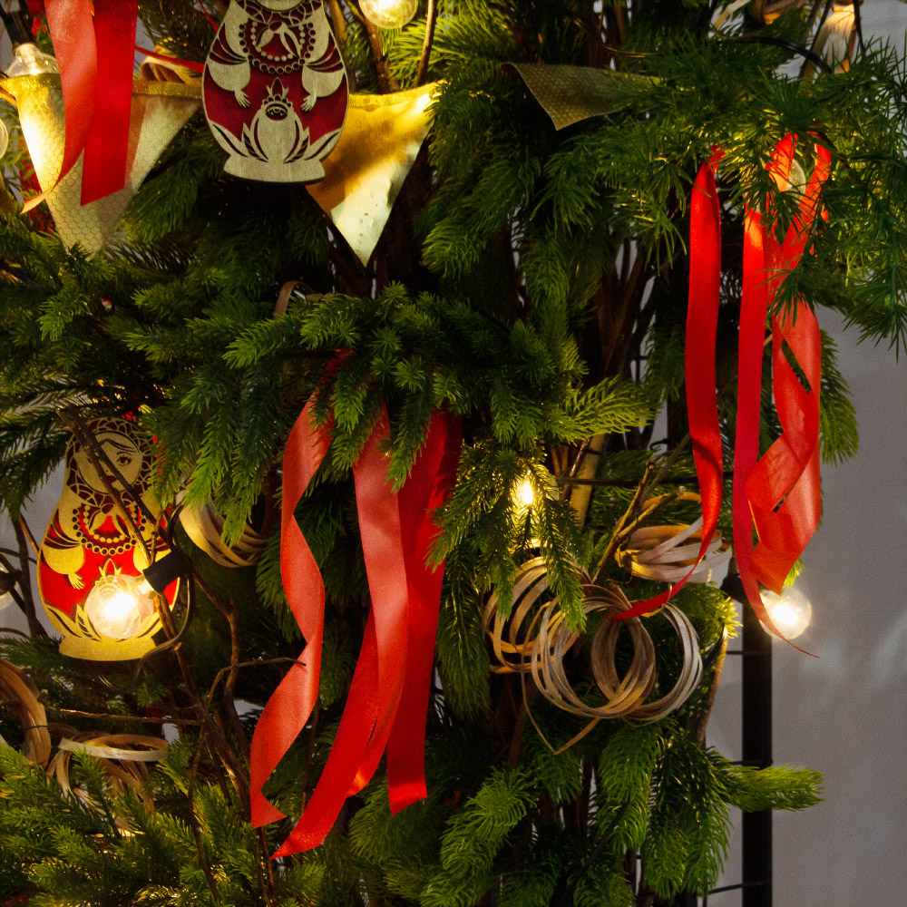 ДЛ197/СВ04(Пр)(Fix)(F)Декор вх.группы h280см н/прут, прист.,с гир.ретро и матрешками в русс. стиле_6