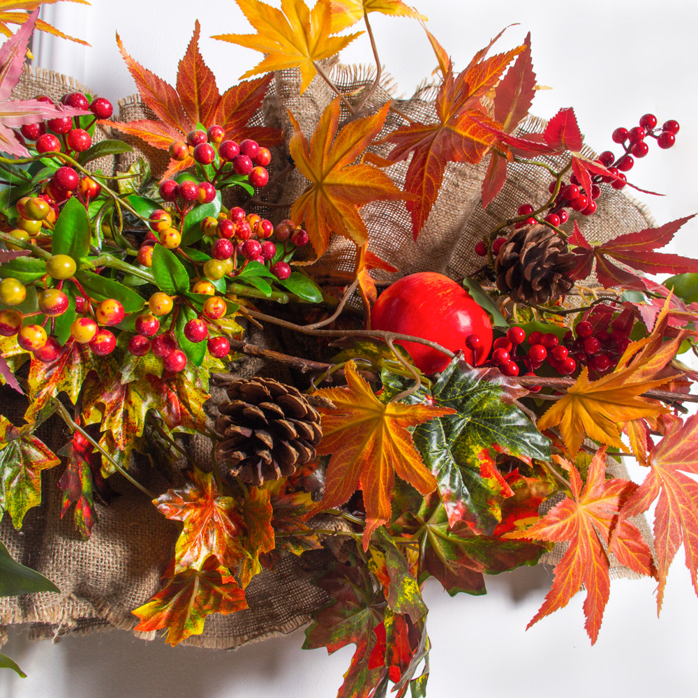 Л142(Пр)Promo Лиана искусственная осенняя с кленом L100см_3