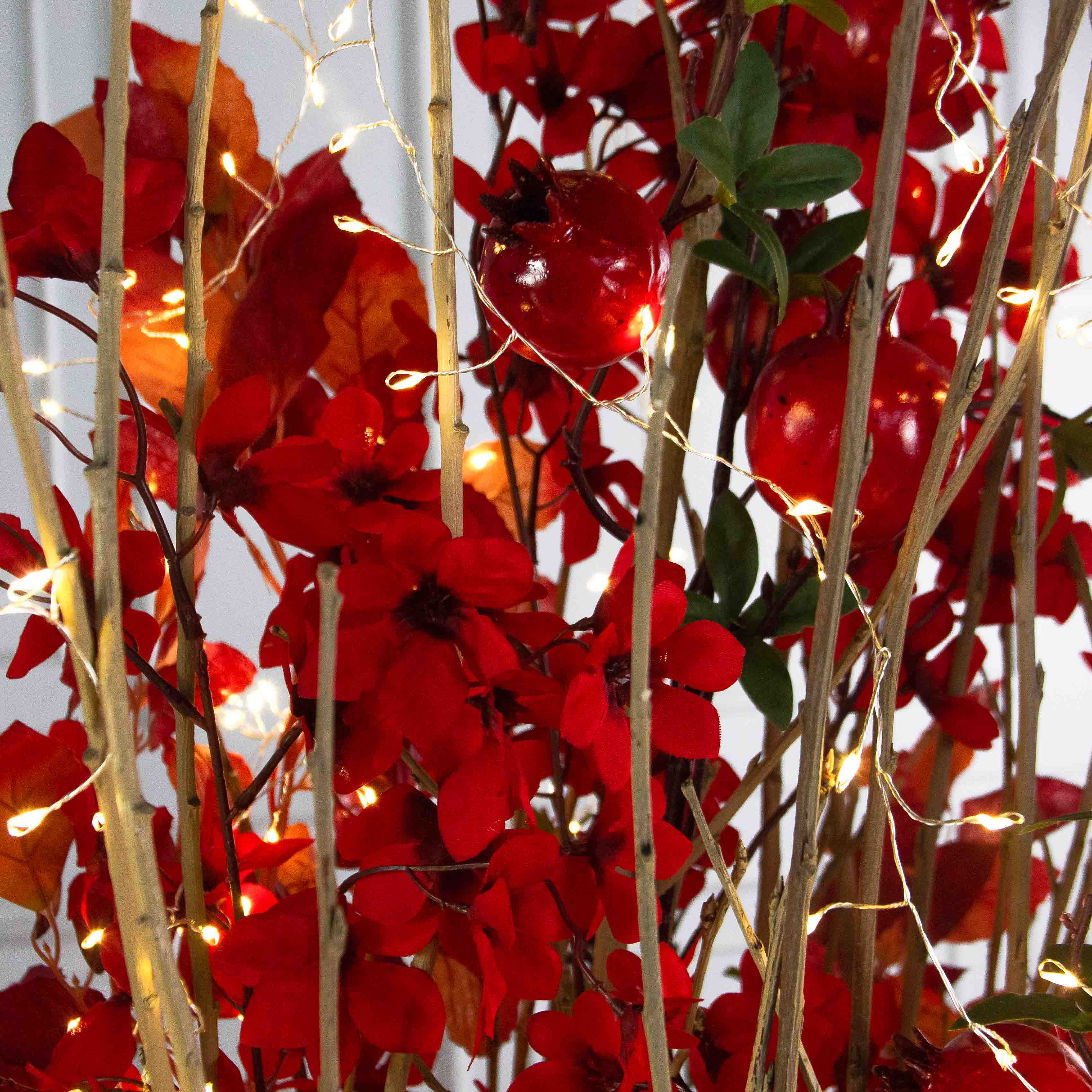 К551/СВ03(Пр)(F) Композиция искусственная на основании с гирляндой Роса, багряная_7