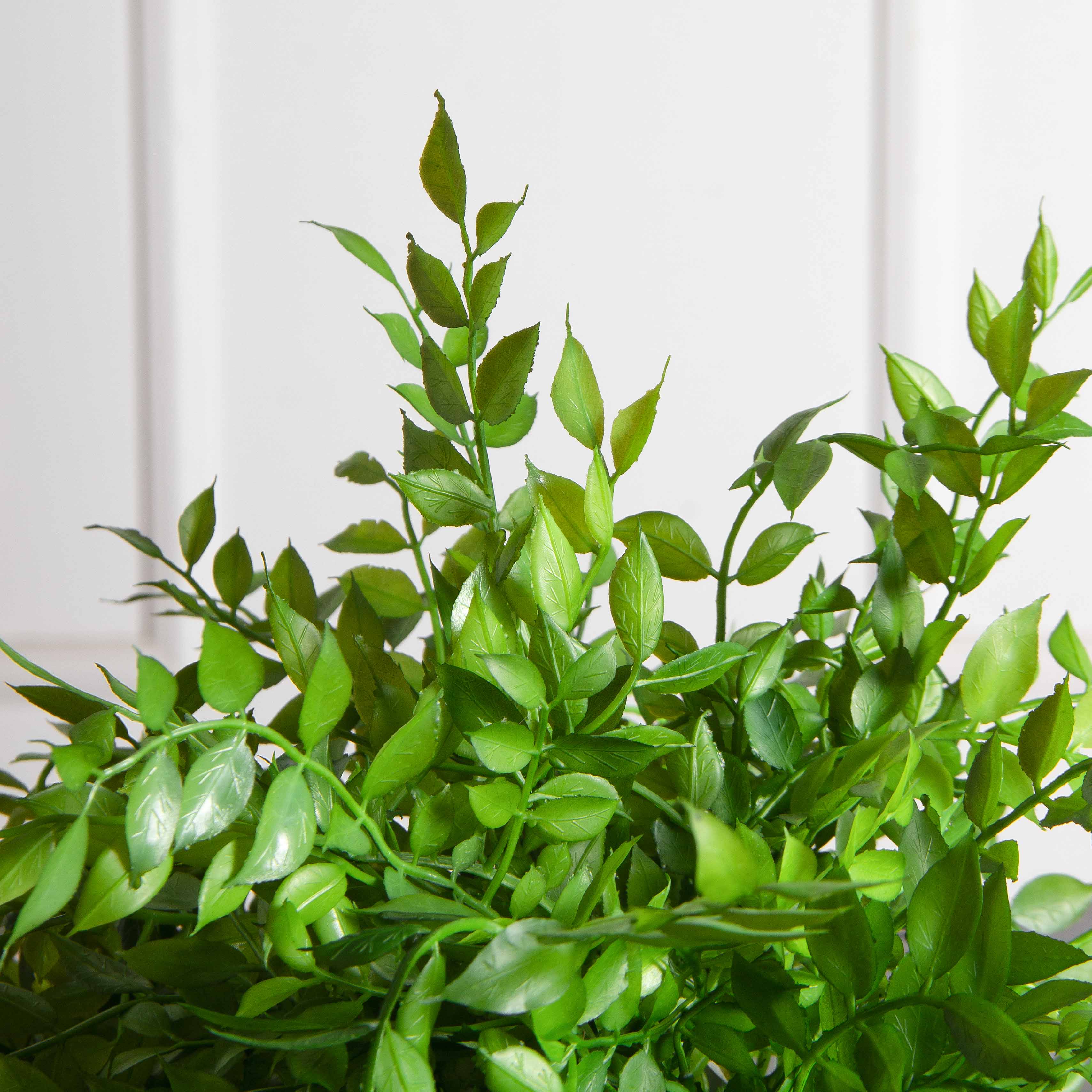 ТДЯ127(F) Даксин искусственный ампельный в деревянном бежевом ящике 20х9х8см_4