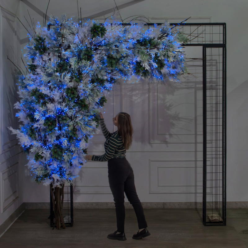 ДЛ181/СВ03с(Пр)(Fix)(F)Декор вход.группы h300см н/прутьях, прист.с гирляндой 