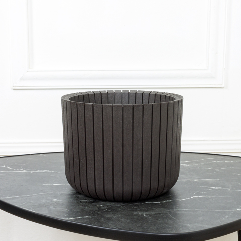 707/К2702/М3099(Fix) Кашпо Шато d25см, h20см, 8л, коричневое