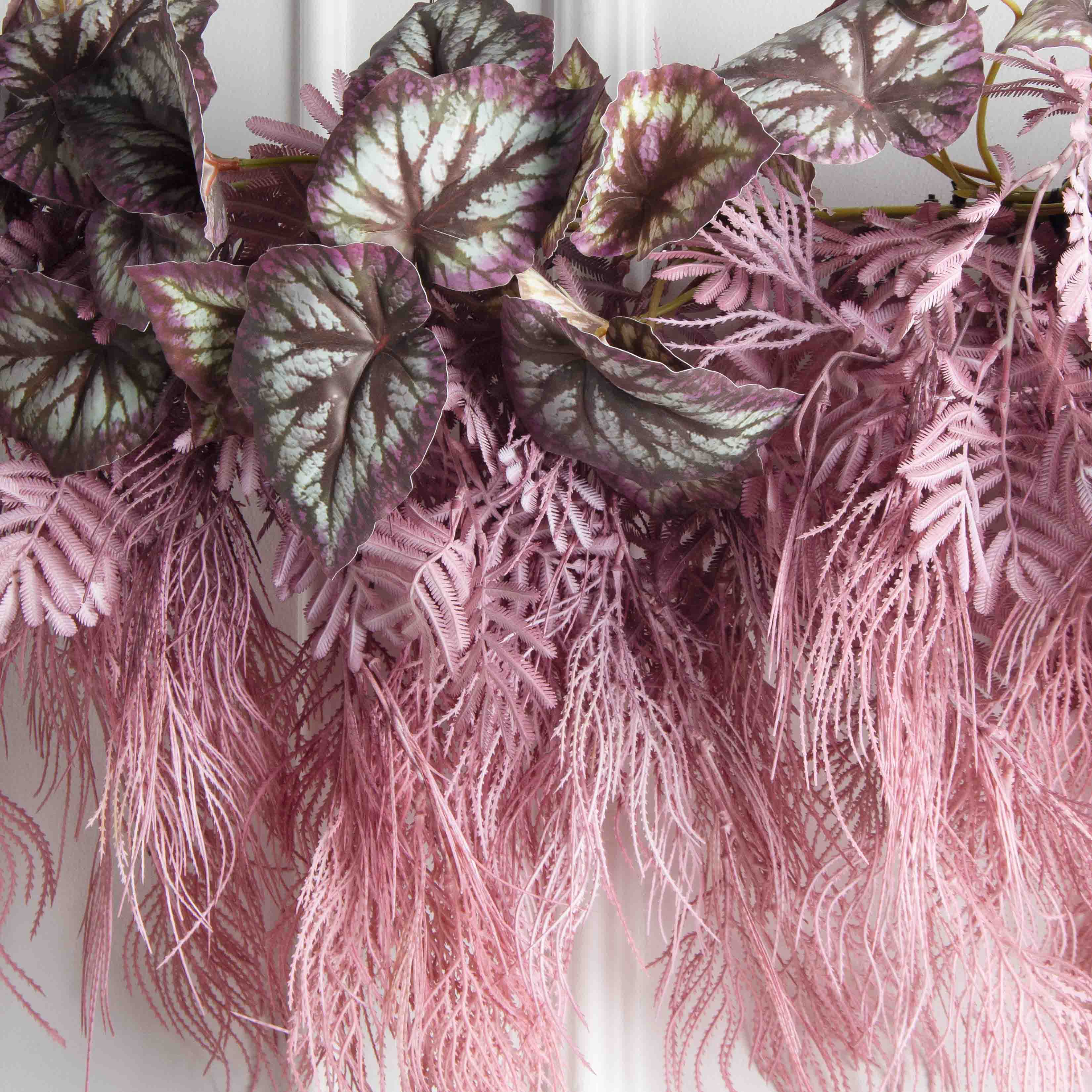 Л12-1(F) Лиана искусственная с Бегонией L100см, лиловая_2