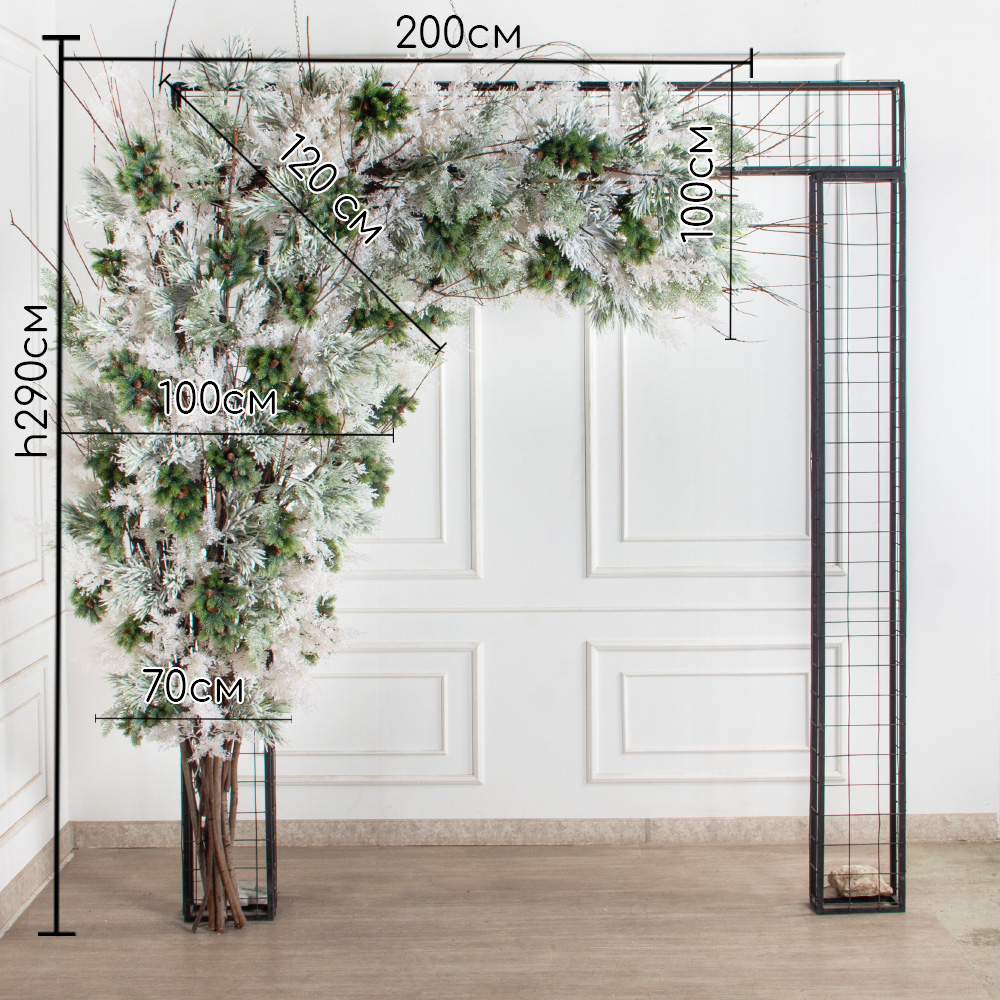 ДЛ181(Пр)(Fix)(F)Декор вход.группы h300см н/прутьях, прист.бело-сизый_2