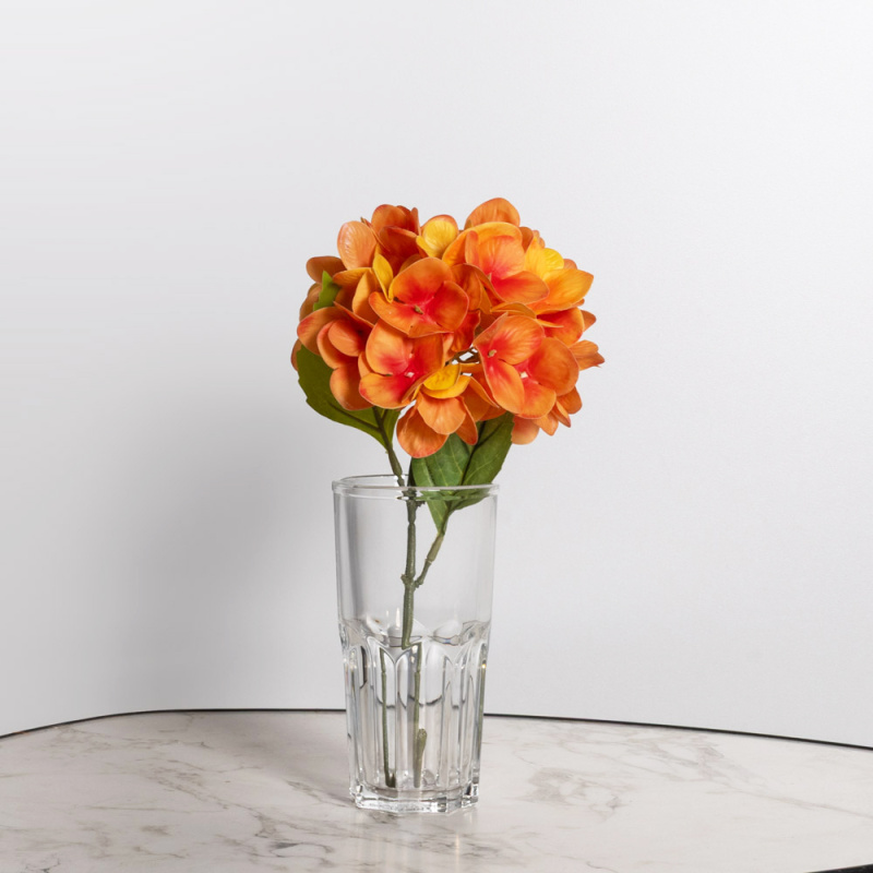 7141/А27120-27/13(F) Гортензия искусственная 1 голова (15 см) h32см, персиковый_1