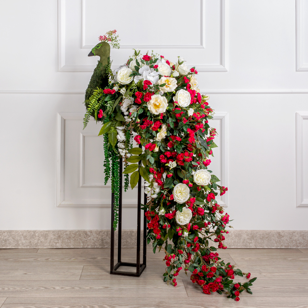 БТФ09(Promo) Композиция искусственная цветочная Павлин_8