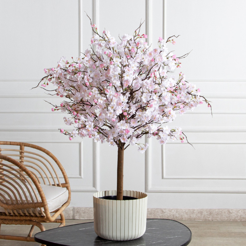 095/РН/5170(з)(F) Яблоня искусственная h95 d80см, бело-розовая_1