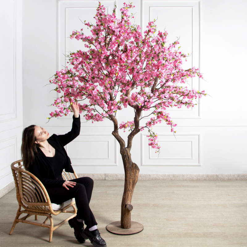 250/1Ст/ВИТ/5170(Пр)(F) Сакура искусственная h250см на основании_1