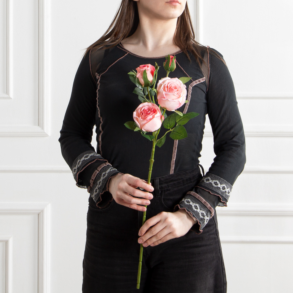 7141А/0108-0360/5(F) Роза искусственная h65см 2головы 2бутона,светло-розовая_6