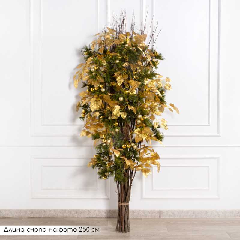 ДЛ149(Пр)(F) Декор входной группы h100см на прутьях, золото_6