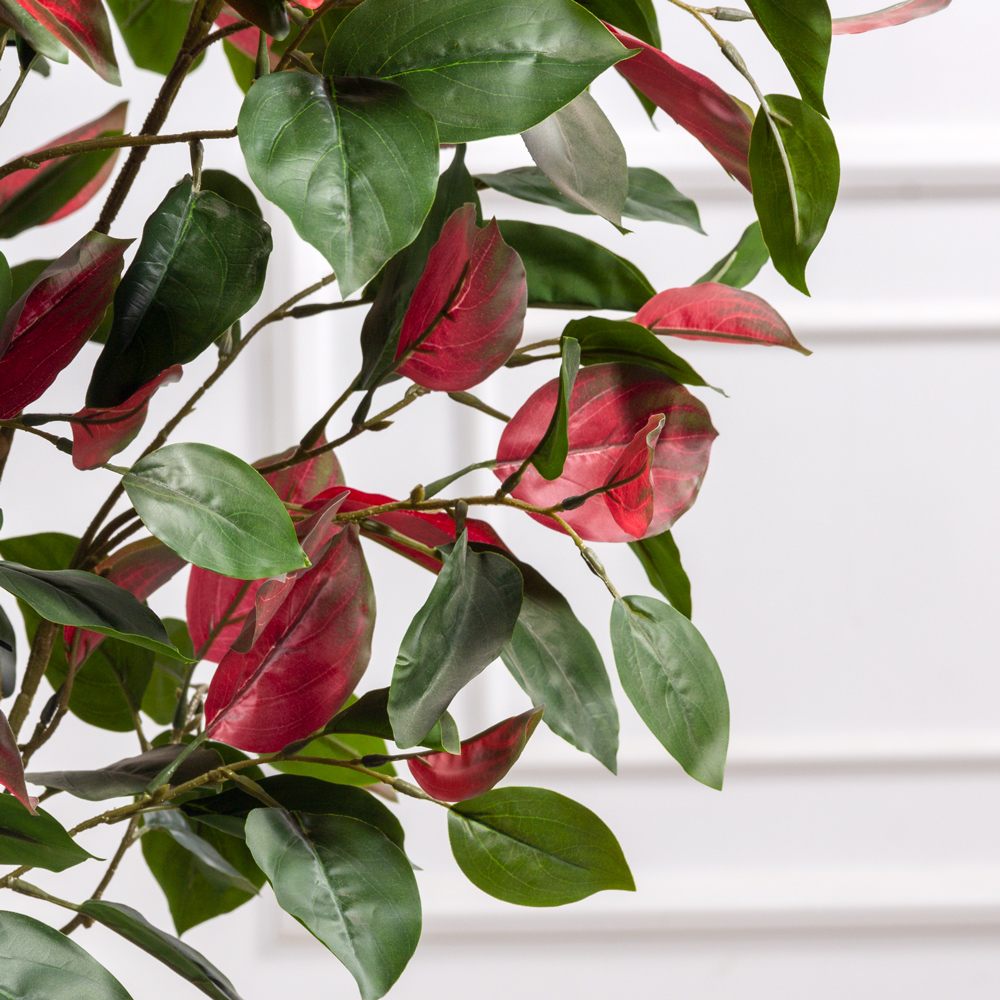 180/РН/420(F) Фотиния искусственная h180см (латекс), зелено-бордовая_2