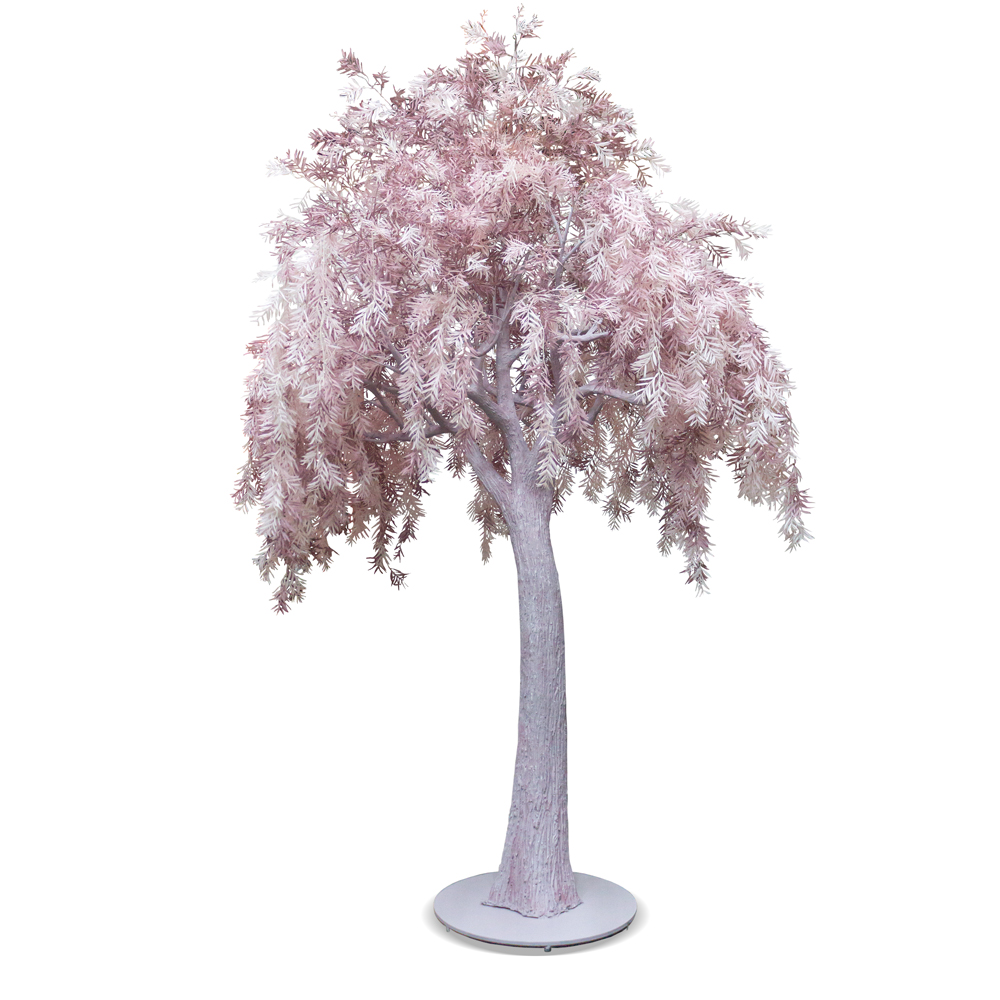 300разб/362 Дерево интерьерное h300см(латекс)(бордовое)_4