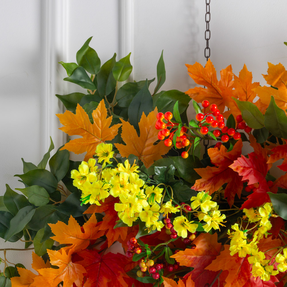 Л141-1(з)(F) Лиана искусственная осенняя  L100см, ширина 50см_2