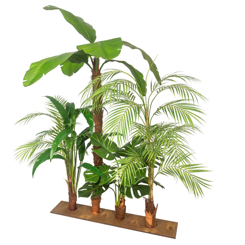 К403(з.) Композиция искусственная Тропический микс на основании 78х15см_1