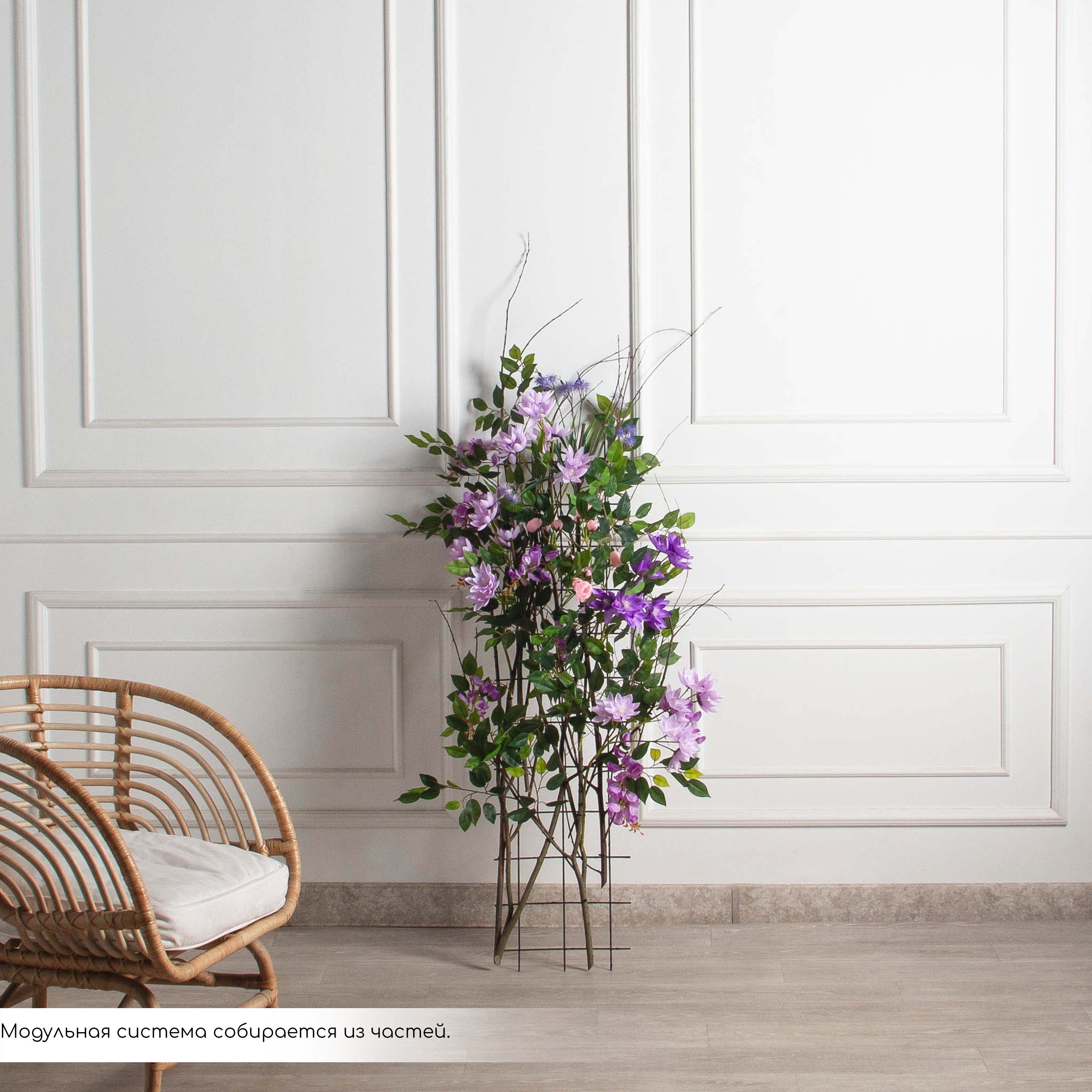 ДЛ154(Пр)(F) Декор входной группы цветочный L100см, пристенный_12