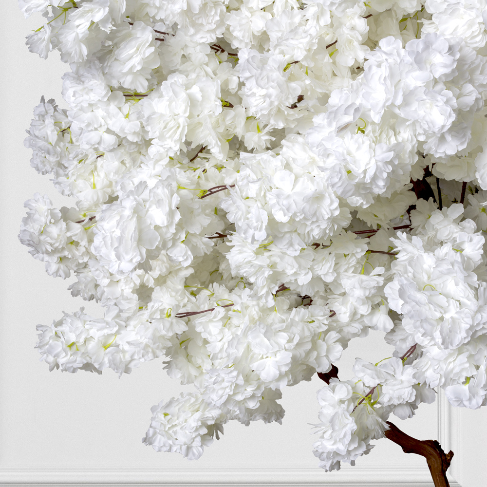 250/ОС/225-3(з) Сакура искусственная h250см, d150см на основании 60х35см, белая_2