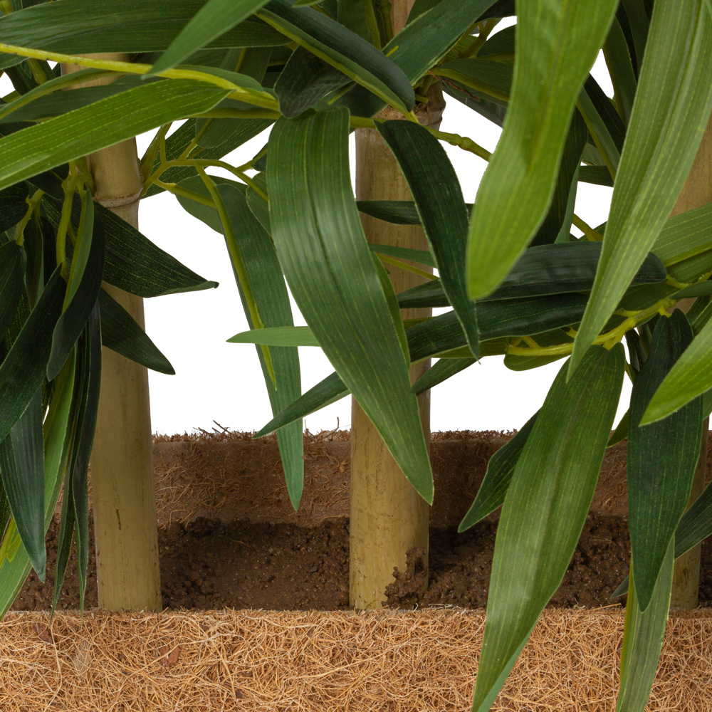 Ш190/75(з.) Ширма искусственная Бамбук h190см в кокосовом боксе 65х15хh20см_4