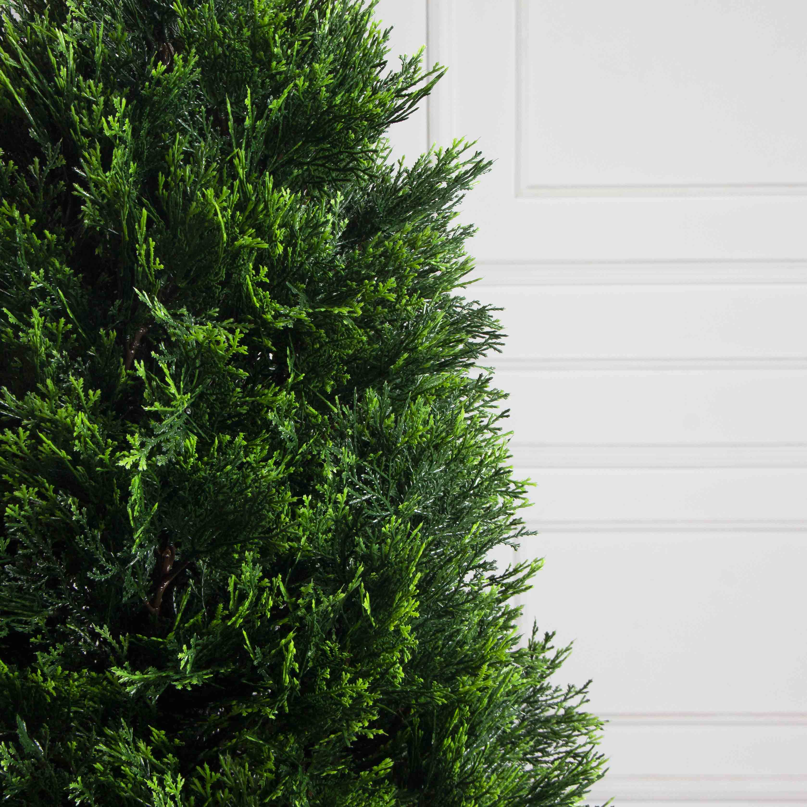 Т120/1466(F) Туя искусственная конус Люкс д/улицы h120см (искусственный ствол)_6