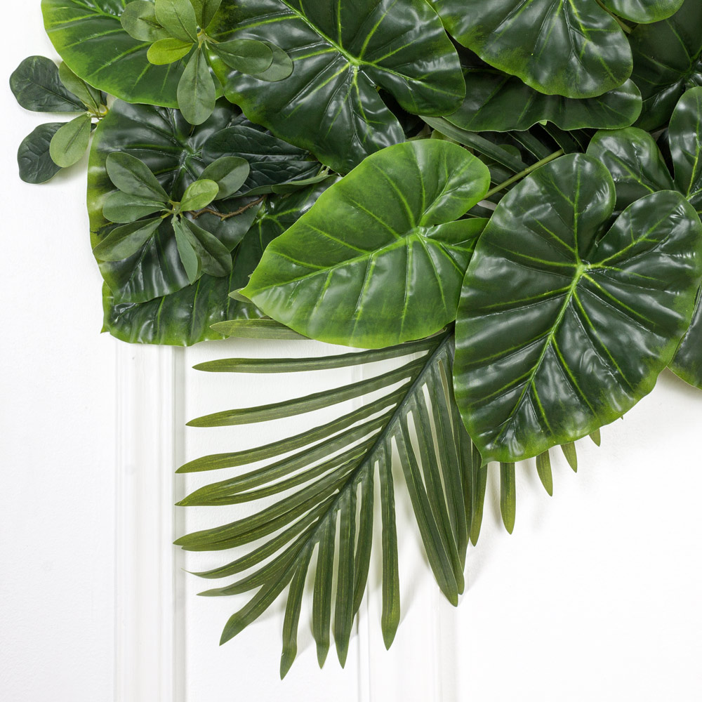 Л02-1 Лиана Шеффлера с листами пальмы и филодендроном L100см_3