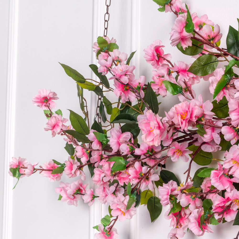 Л71 Лиана искусственная с Сакурой L100см, розовая_26