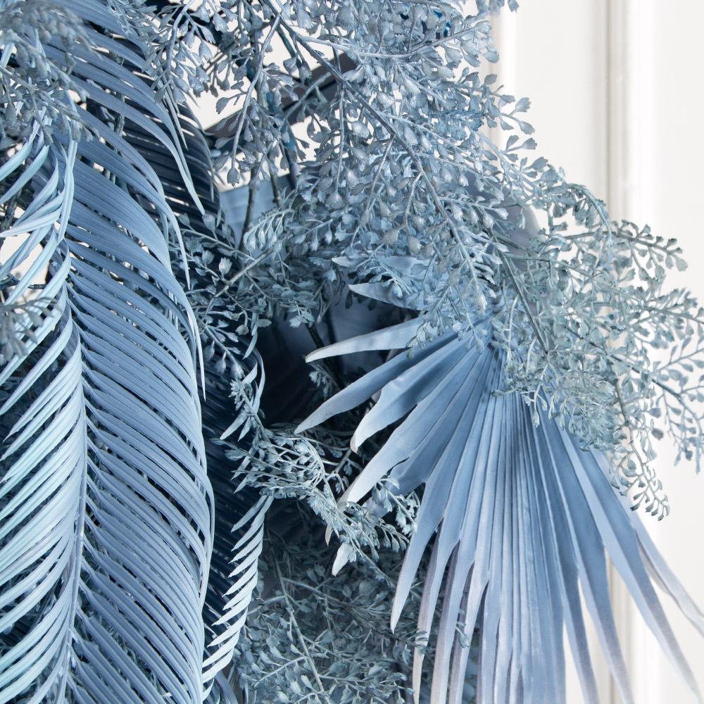 КЗ/54(з)(F) Композиция искусственная на сетке с ампельными растениями 90х40см, свес 60см_7