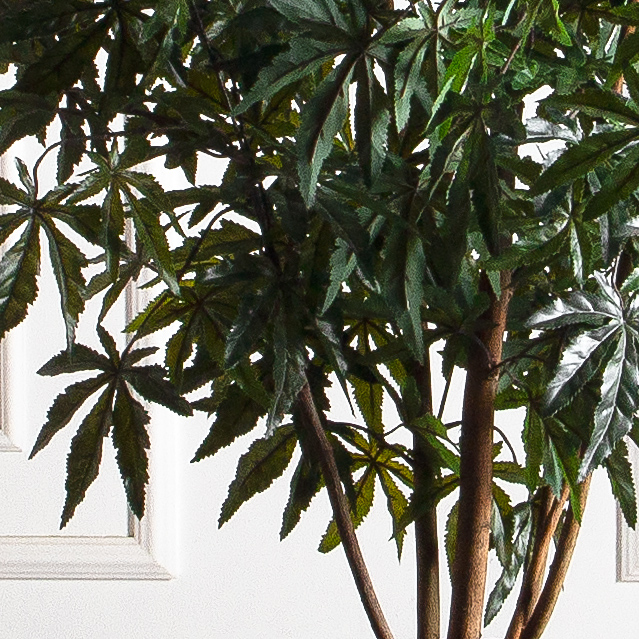 090/К/400(F) Клён японский искусственный куст h90см в кашпо_4