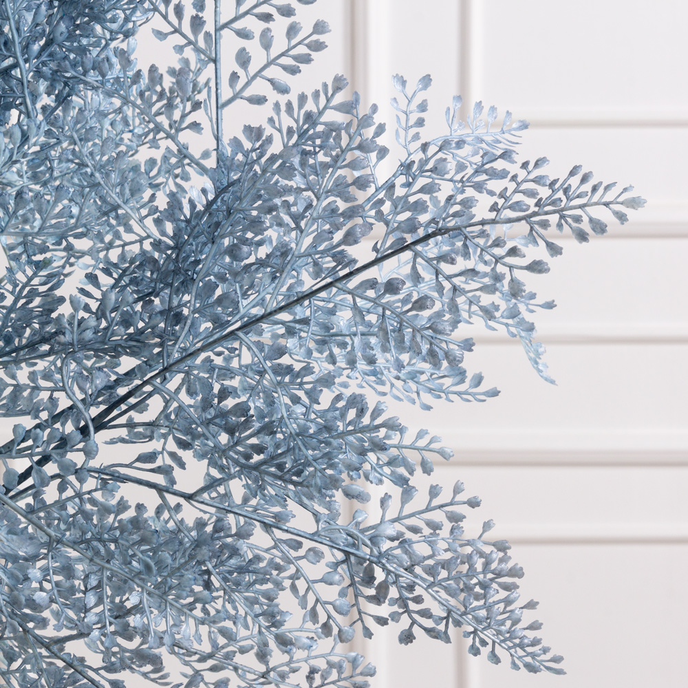 7143/0041-11/21 Ветка Адиантума искусственная hсм, синий_1