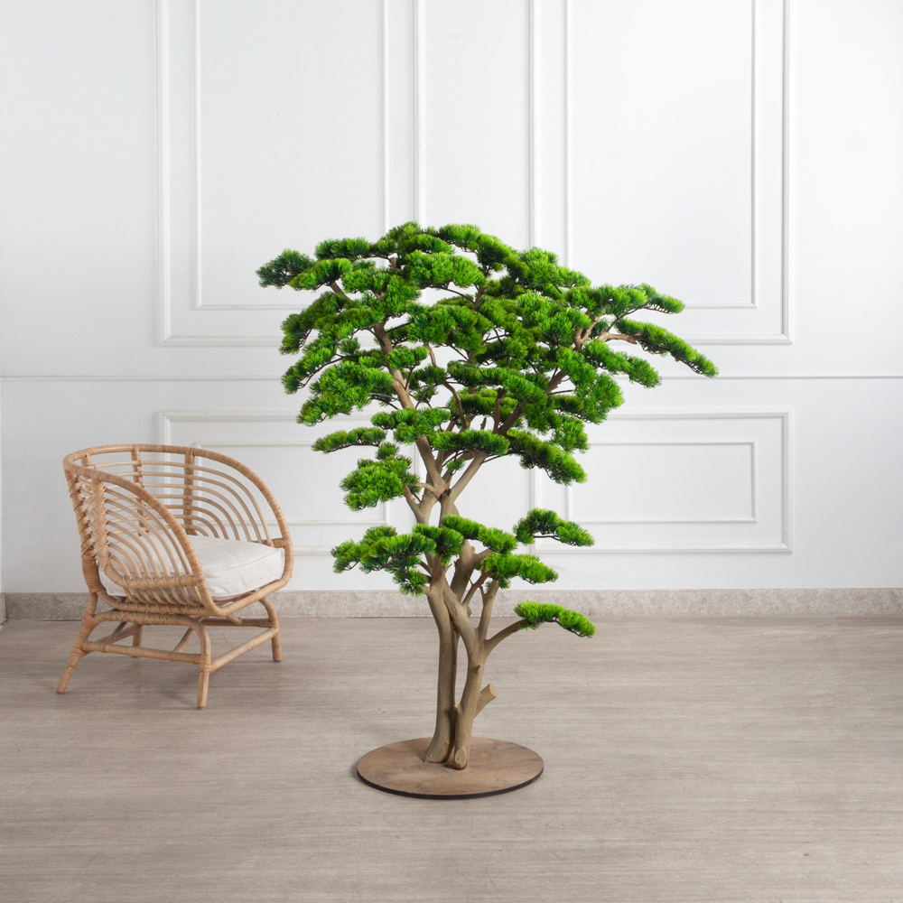 БС150/ДА/30-11(з)(УУ)(Пр)(F) Бонсай искусственный Сосна h150см на основании_2