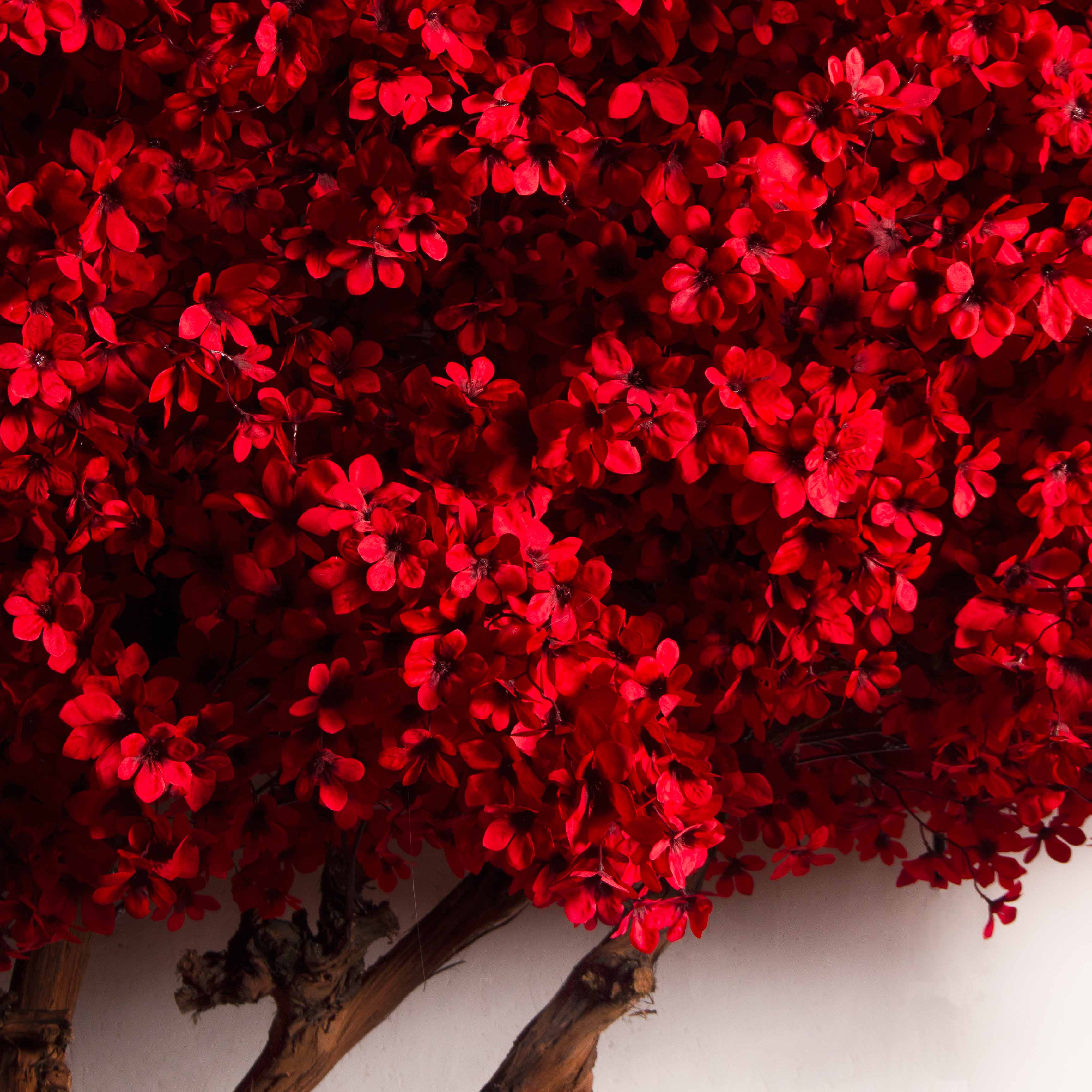 270/ОС/632(з)(УУ)(F) Дерево искусственное цветущее h270см, d230см, красное_4