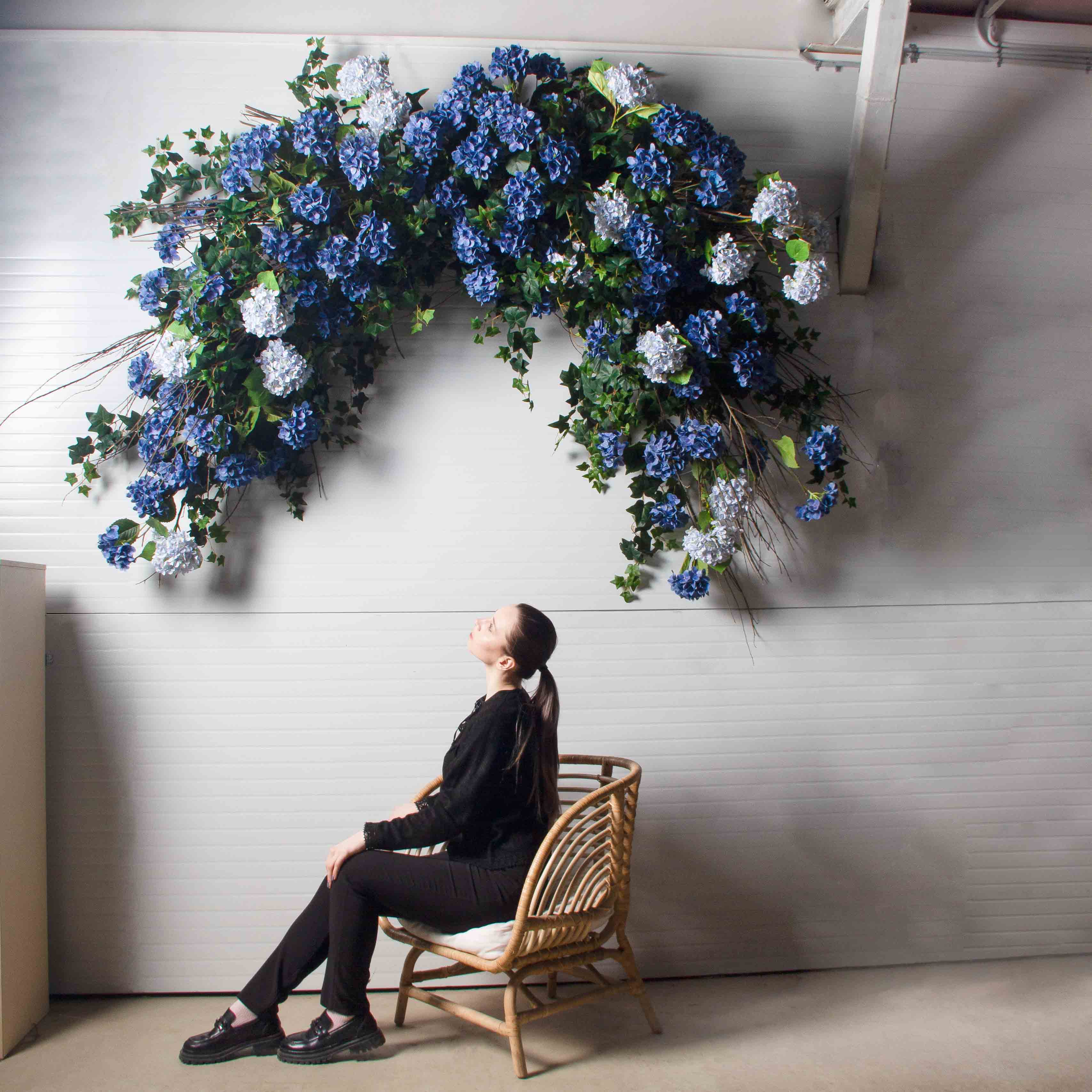 ДЛ165(Пр)(F) Декор входной группы цветочная L100см_2