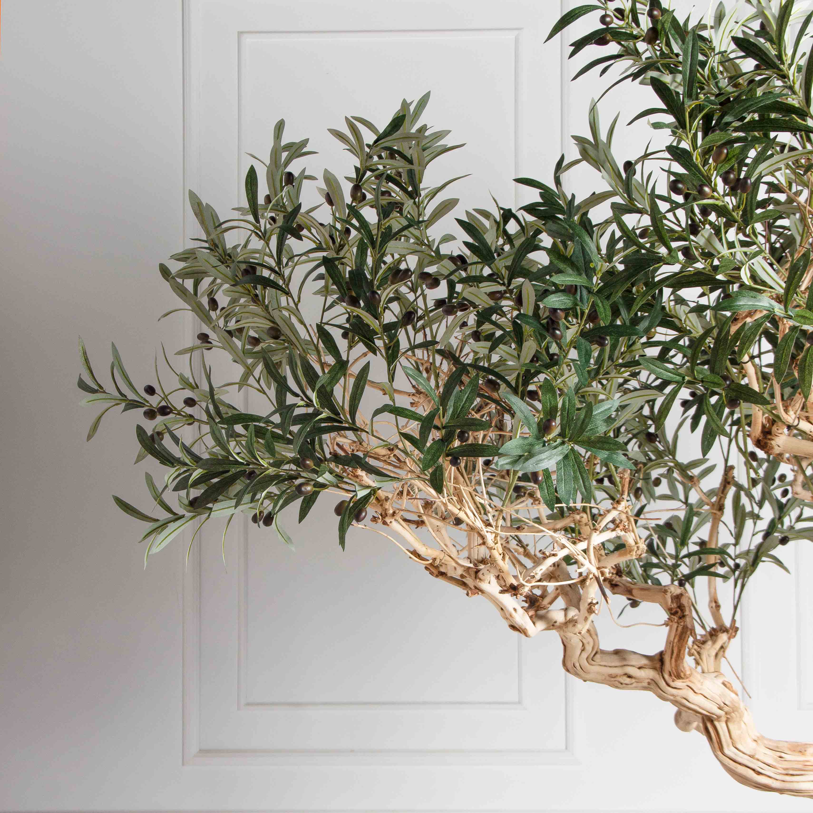 230ГБст/Разб/АСС/Д3х3/465(F) Олива искусственная интерьерная разборная на витом стволе h230см_7