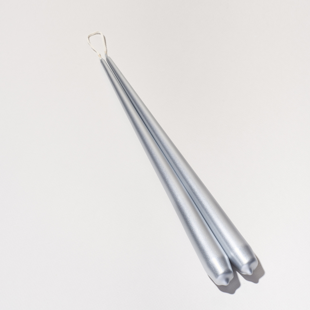 СК35-29(Fix)(F) Свеча коническая 35см Оттенок №29 (серебряный) 2шт/уп_1