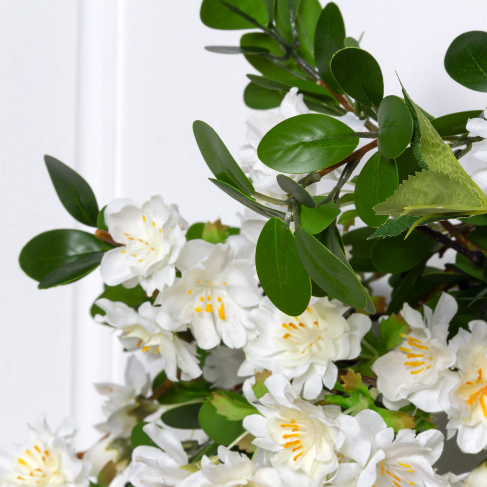 Л128(F) Лиана искусственная с веткой яблони L100см, белая_2