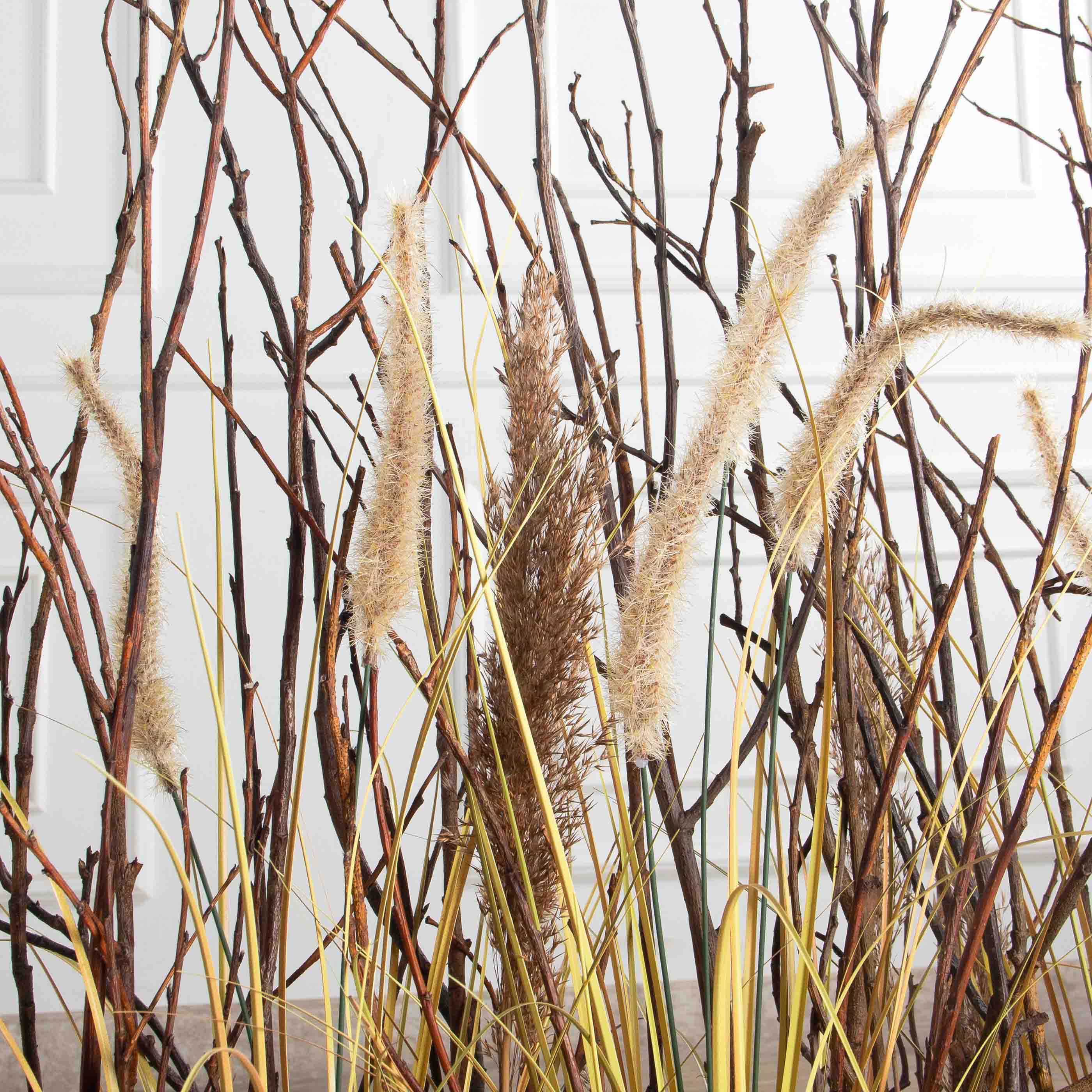 К542(Пр)(F) Композиция искусственная Осока с камышом на основании_5