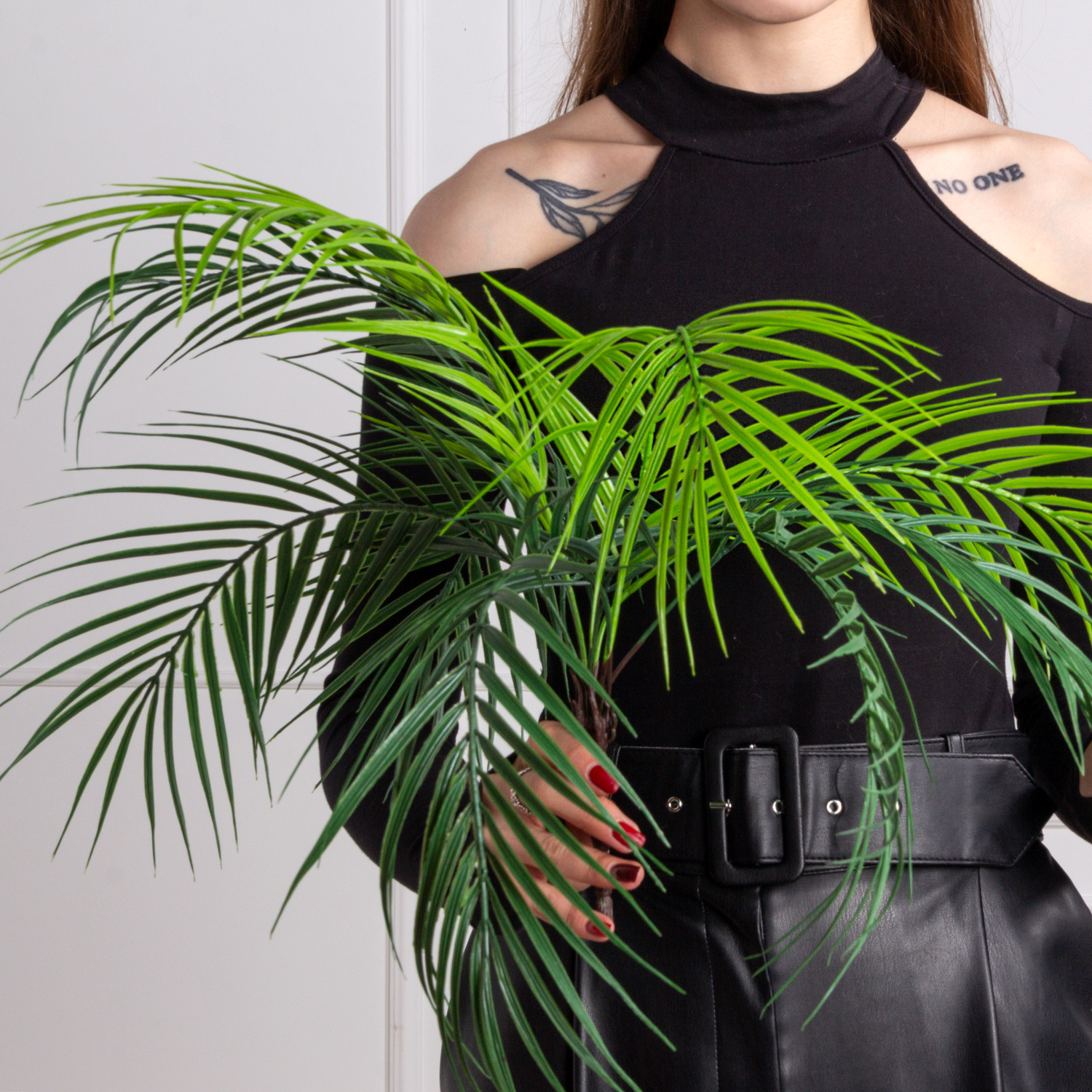 7143/0087-4 Пальма искусственная веерная 9 листов h50см_2