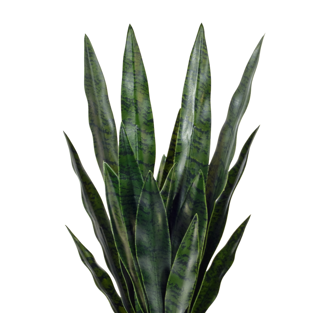 ЦС93-1(F) Сансевиерия искусственная h55см в кашпо, зеленая_5