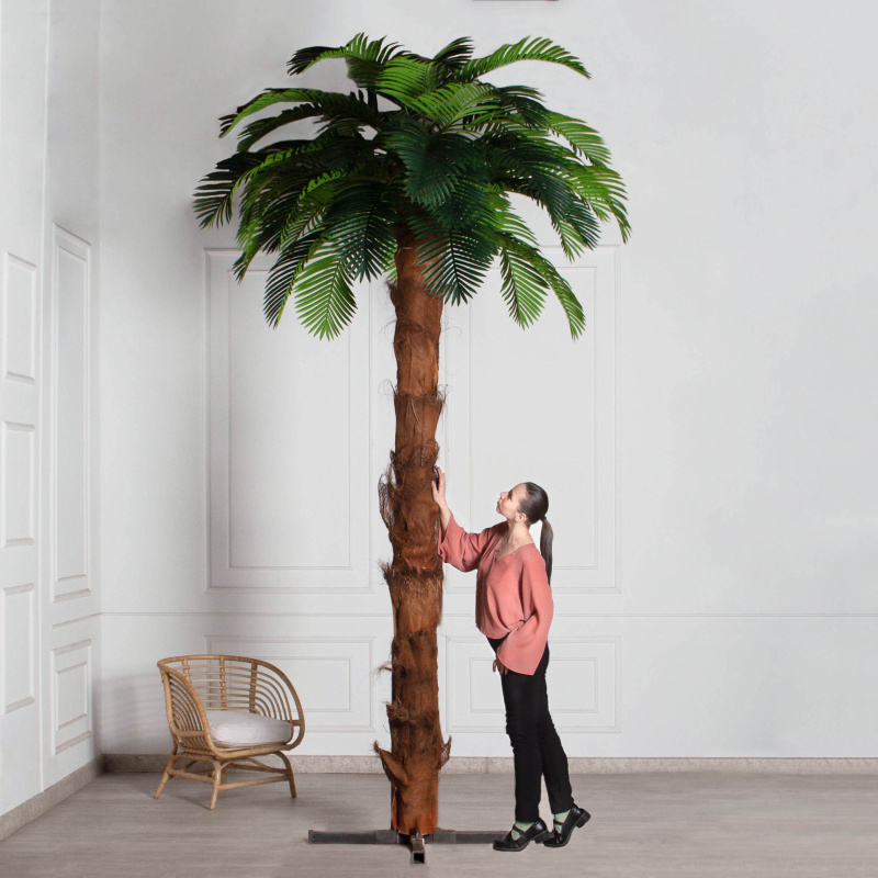 ПС350/ТР/49СТ(Пр)(F) Пальма Арека искусственная h350см (латекс) на мет.основании_1