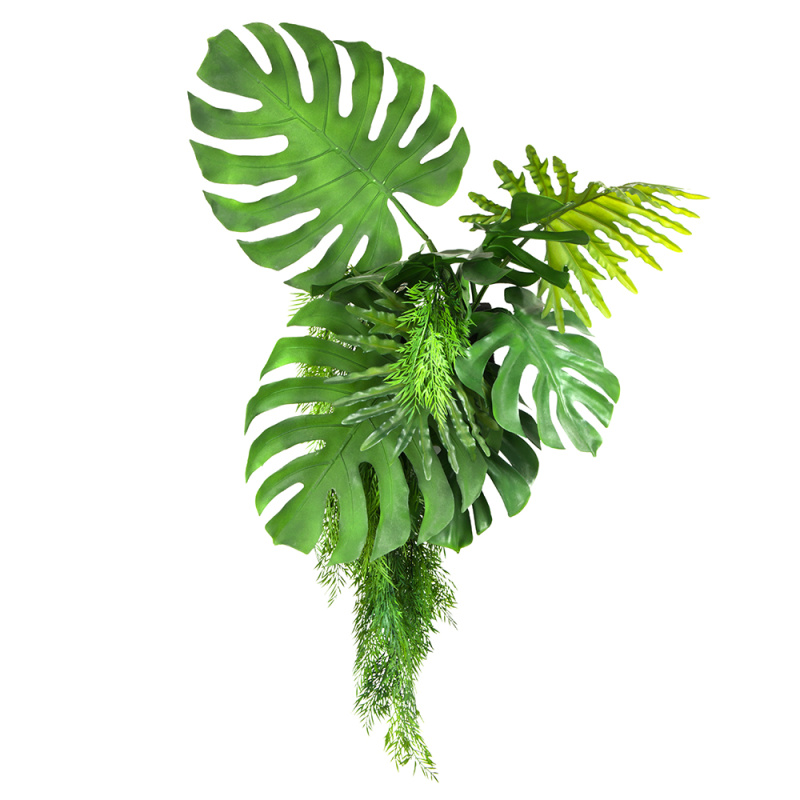 БК 33 Композиция с монстерой и филодендроном на блоке 15*h10