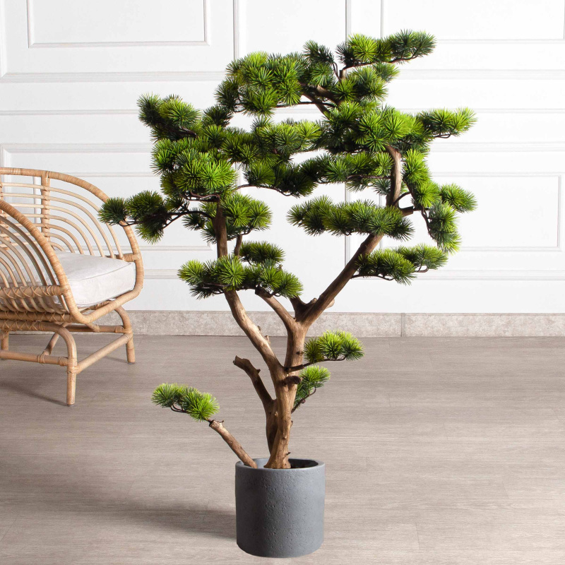 БС110/ДА/520(з)(F) Бонсай искусственный Сосна h110см_1